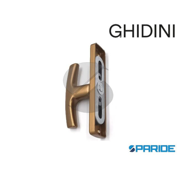 MANIGLIA MARTELLINA GABRY BRONZATA F4 CON MO VIMENTO GRATZ GHIDINI 77400401004