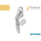 MANIGLIA OPERA 690 DK OVALE OTTONE LUCIDO VERNICIATO MARIVA