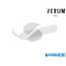 MANIGLIA PURE COLLEZIONE NUDA Q8 BIANCO MONVISO VERUM ITALY SENZA ROSETTA