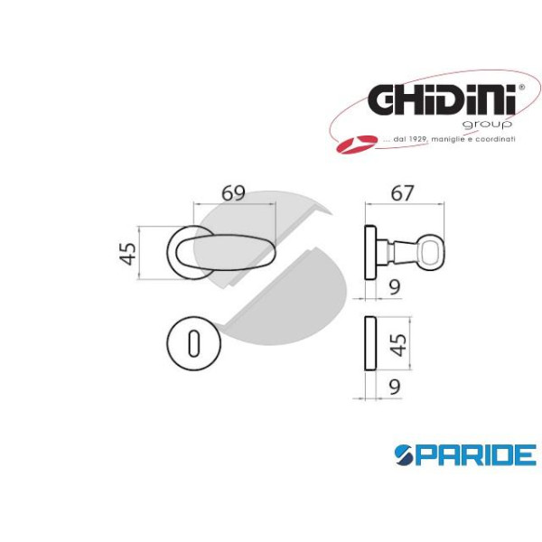 MANIGLIA SILVIA Q8 RB45 OTTONE LUCIDO VERNICIATO GHIDINI