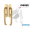 MANIGLIONE ALZANTE Q10 MILENA SCATTO PLACCA YALE GHIDINI 55980620501 COPPIA OTTONE LUCIDO