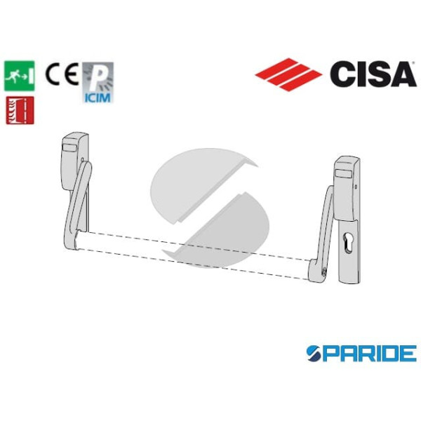 MANIGLIONE ANTIPANICO 59616 10 0 CISA FAST PUSH