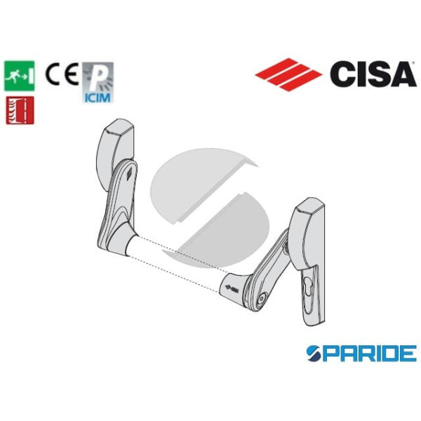 MANIGLIONE ANTIPANICO 59617 12 0 CISA FAST PUSH