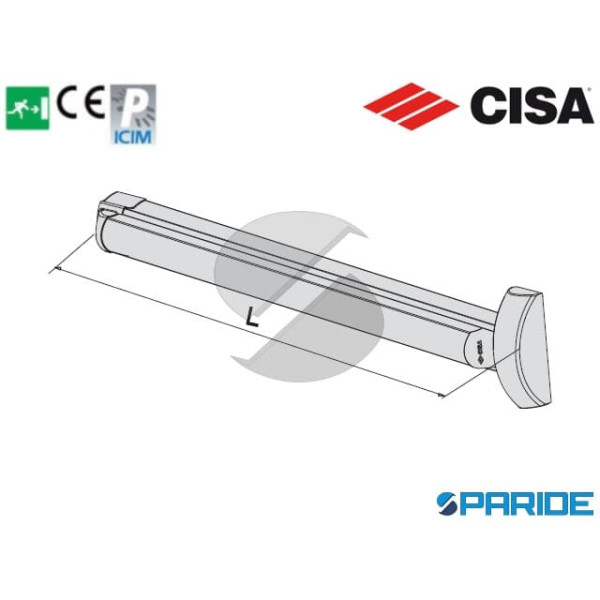 MANIGLIONE ANTIPANICO L 1200 MM 59711 10 FAST TOUCH CISA