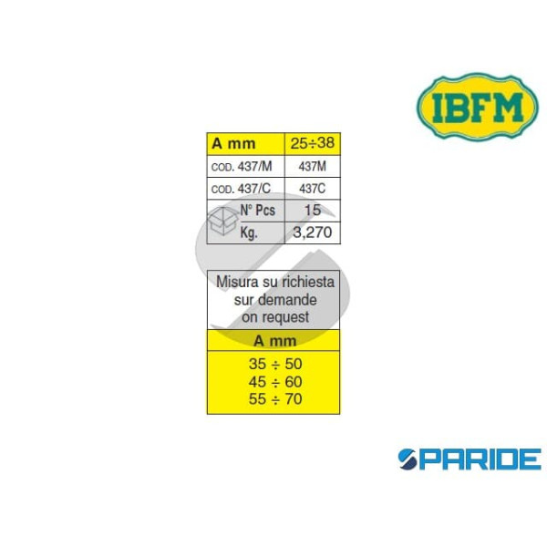 MARTELLINA REGOLABILE 437\M IBFM NERA BASCULANTE