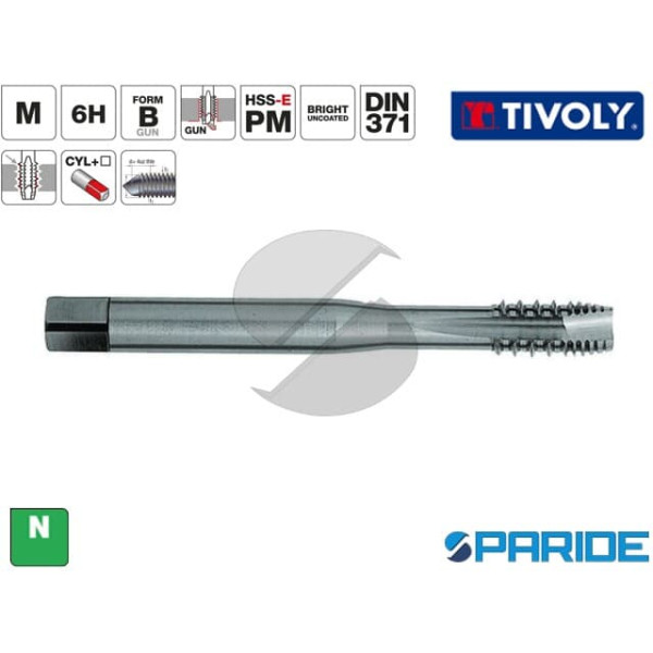 MASCHIO A MACCHINA HSSE-PM M4 P0,7 PASSANTE PER AL...