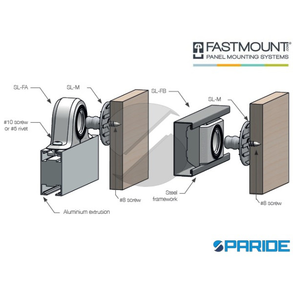 MASCHIO A SCATTO SL-M15 15 KG PER ASSEMBLAGGIO PANNELLI STRATLOCK FASTMOUNT