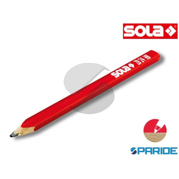 MATITA SOLA ZB 24 HB ROSSA PER FALEGNAME