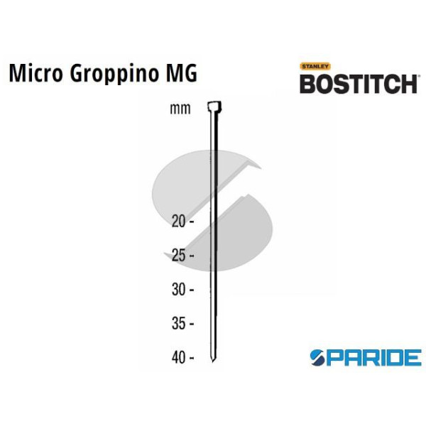 MICROGROPPINI MG 6\20 BOSTITCH 30000 PZ PER HIODAT...