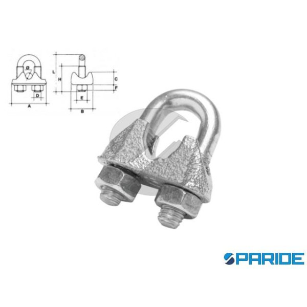MORSETTO A CAVALLOTTO ZINCATO 19 MM 3IM
