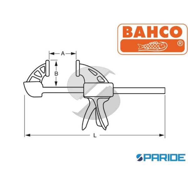MORSETTO RAPIDO QC-300A BAHCO AD ALTA RESISTENZA