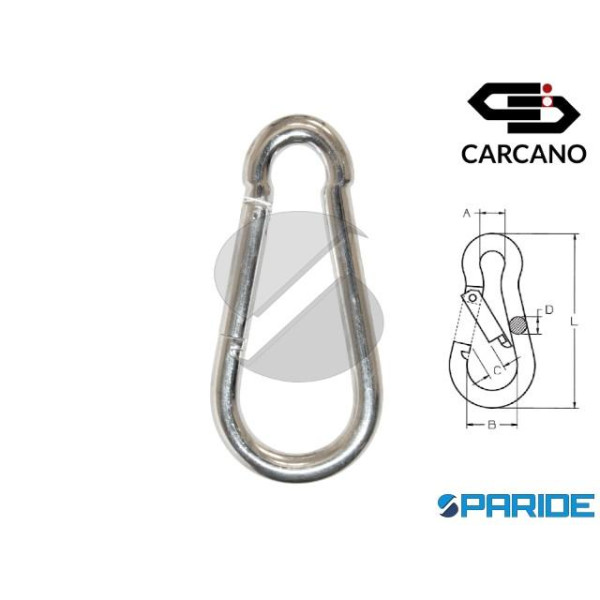 MOSCHETTONE POMPIERE 100 MM ZINCATO DIN 5299