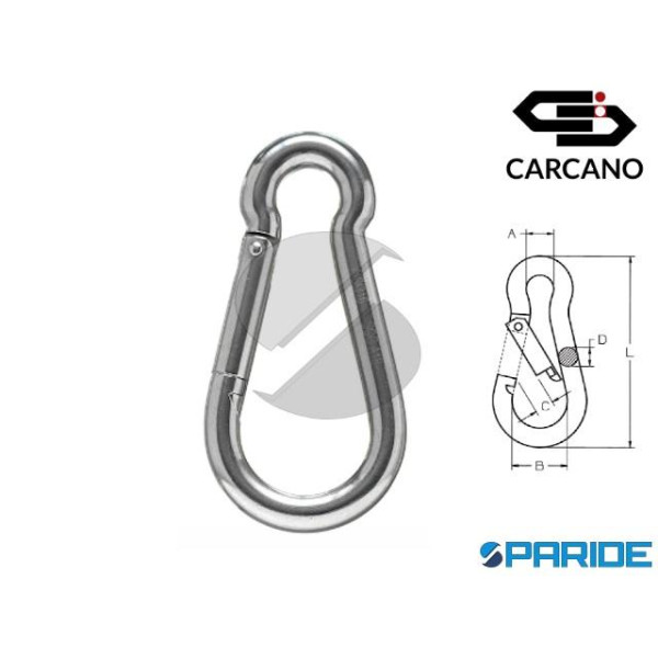 MOSCHETTONE POMPIERE 160 MM INOX AISI 316 DIN 5299