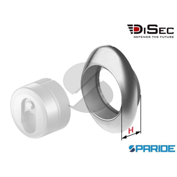 MOSTRINA FILETTATA ANTISTRAPPO A5757 DISEC CROMO S...