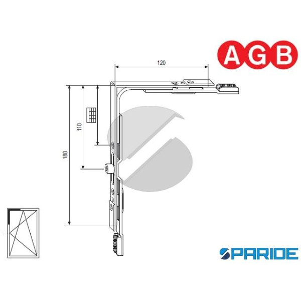 MOVIMENTO ANGOLARE A-R GR 1 A400090001 AGB