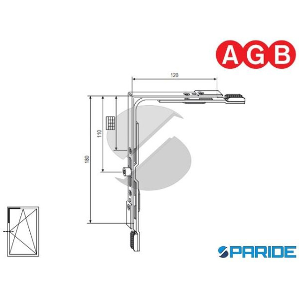 MOVIMENTO ANGOLARE A-R GR 2 A400090002 AGB
