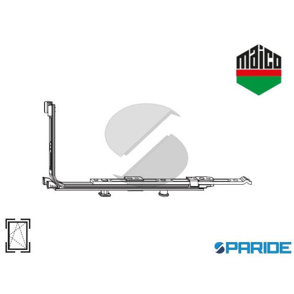 MOVIMENTO ANGOLARE ORIZZONTALE 222205 MAICO CON 1 FUNGO PROLUNGABILE