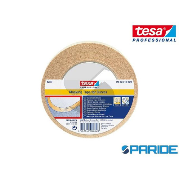 NASTRO MASCHERATURA X CURVE 25MTX19MM TESA