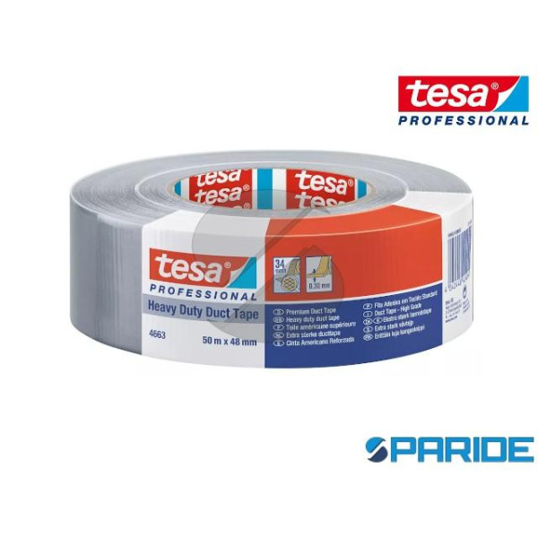 NASTRO PROFESSIONAL DUCT TAPE 48MM X 50 MT HEAVY D...
