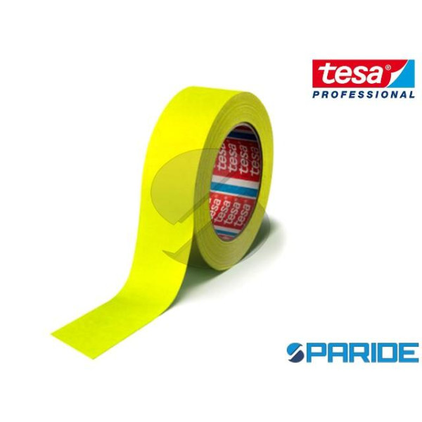 NASTRO TELATO 25MT X 50MM GIALLO FLUO 4671 TESA
