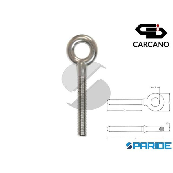OCCHIOLO INOX AISI 316 M12 PER TENDITORE