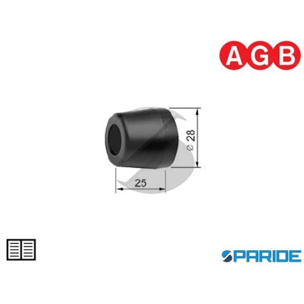 PARACOLPI FISSO PER IMPOSTE NERO H009220093 AGB AB...