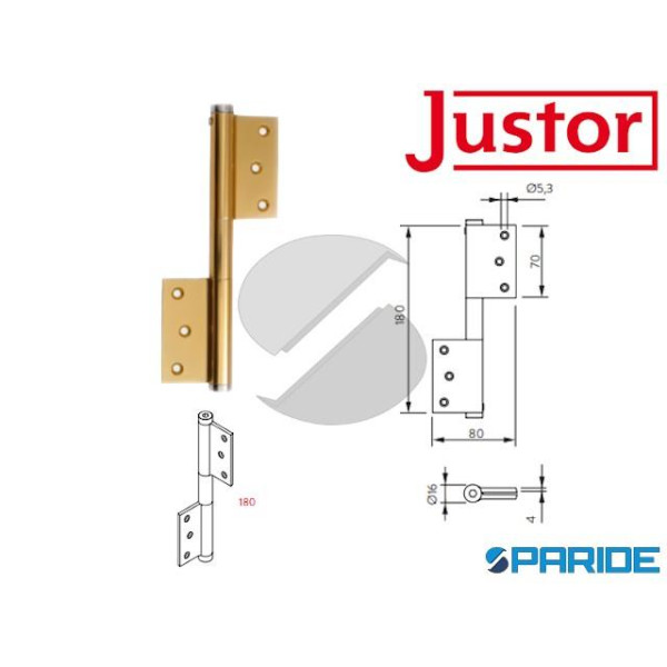 PERNO A MOLLA SEMPLICE AZIONE MP 180 ORO BRILLANTE...