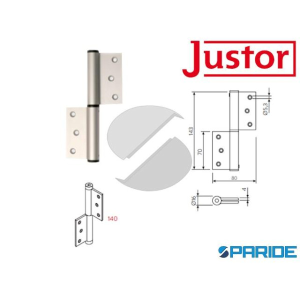 PERNO A MOLLA SEMPLICE AZIONE MZ ARGENTO JUSTOR 67...