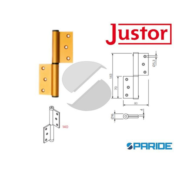 PERNO A MOLLA SEMPLICE AZIONE MZ ORO JUSTOR 6719 0...