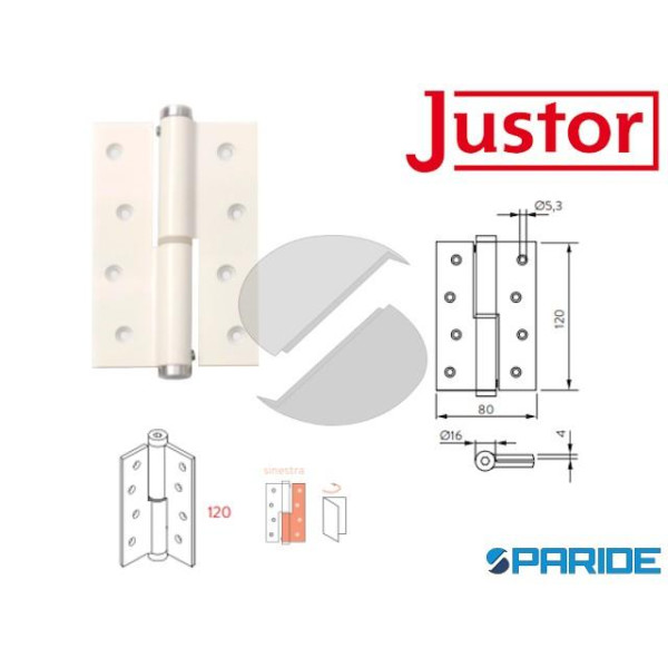 PERNO A MOLLA SEMPLICE AZIONE PM 120 L SX BIANCO J...