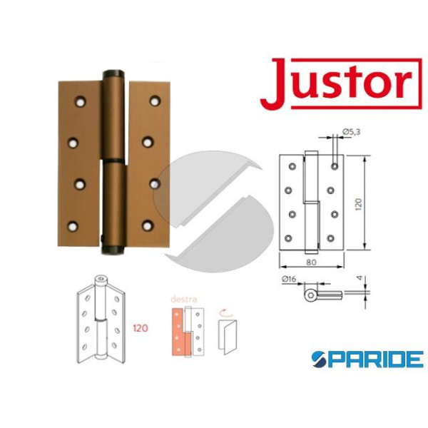 PERNO A MOLLA SEMPLICE AZIONE PM 120 R DX BRONZO J...