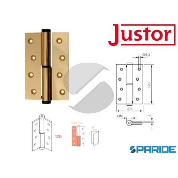 PERNO A MOLLA SEMPLICE AZIONE PM 120 R DX ORO BRIL...