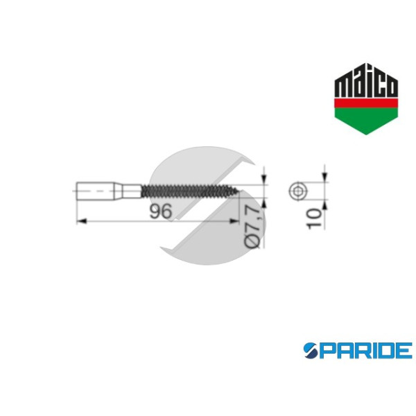 PERNO PORTANTE L 96 MM 43823 MAICO