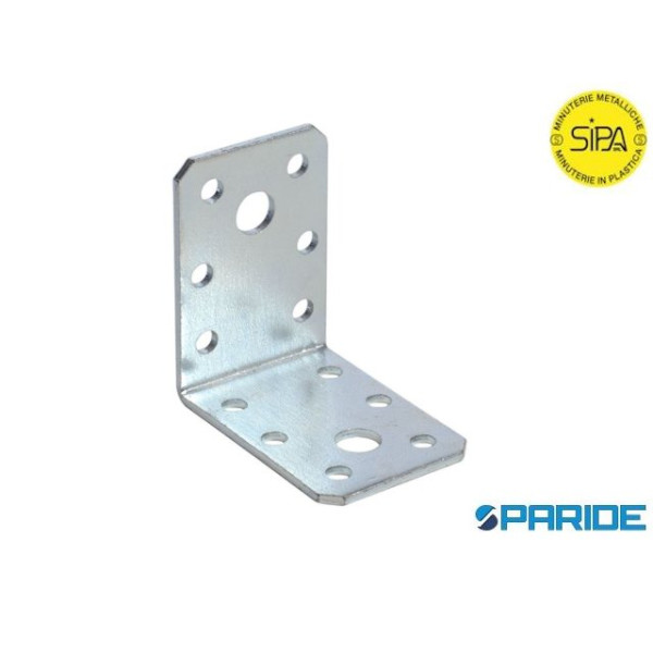 PIASTRA AD ANGOLO 1718 60X60 MM L 45 MM SP 2 MM ZI...