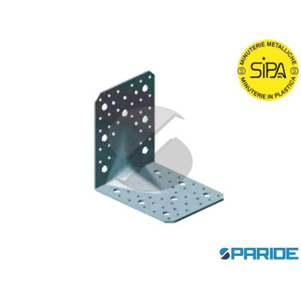 PIASTRA AD ANGOLO 2245 150X150 MM L 120 MM SP 4 MM SUPER PESANTE ZINCATA