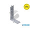PIASTRA AD ANGOLO 3383 150X250 MM C 55 MM SP 2,5 MM PESANTE ZINCATA