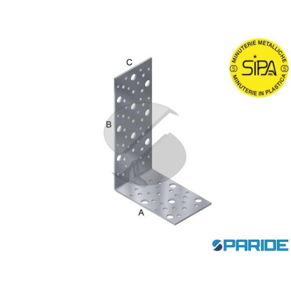 PIASTRA AD ANGOLO 3867 150X250 MM C 75 MM SP 2,5 M...