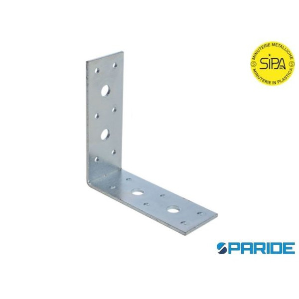 PIASTRA AD ANGOLO CM 6X16X4 1645 ZINCATA