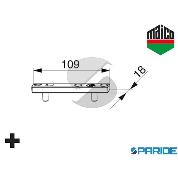 PIASTRA DI AGGANCIO SX 102302 MAICO PER DISPOSITIV...