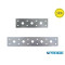 PIASTRA DIRITTA 1677 L 140 MM L 40 MM SP 3 MM ZINCATA