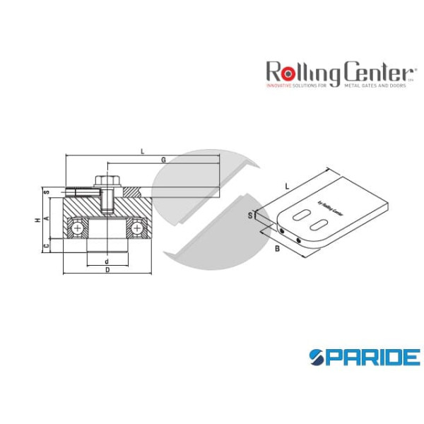 PIASTRA GIREVOLE PG70S A SALDARE SUPERIORE ROLLING CENTER