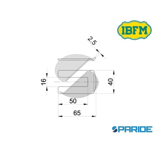 PIASTRINA INOX 912\A PER CRICCHETTI SOPRALUCE IBFM