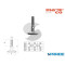 PIEDE D 40 M10 GIREVOLE NICHELATO 0283 MACO