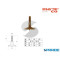 PIEDE D 60 M10 GIREVOLE CON PUNTA OTTONE 0282 MACO