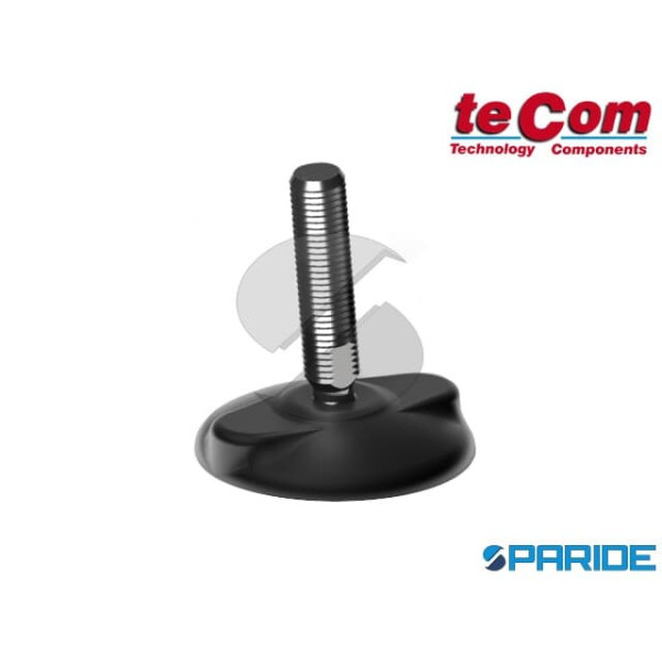 PIEDE SNODATO D 80 MM M8X133 25 TECOM ZINCATO