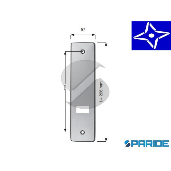 PLACCA AVVOLGITORE ESA I 185 MM ALLUMINIO ANODIZZA...