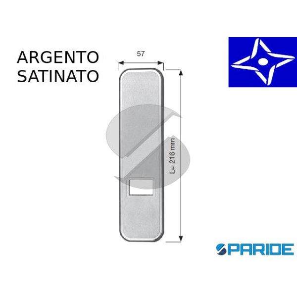 PLACCA AVVOLGITORE ESA PLASTICA ARGENTO SATINATO L...