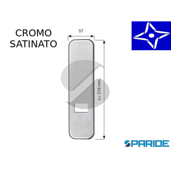 PLACCA AVVOLGITORE ESA PLASTICA CROMO SATINATO LUN...