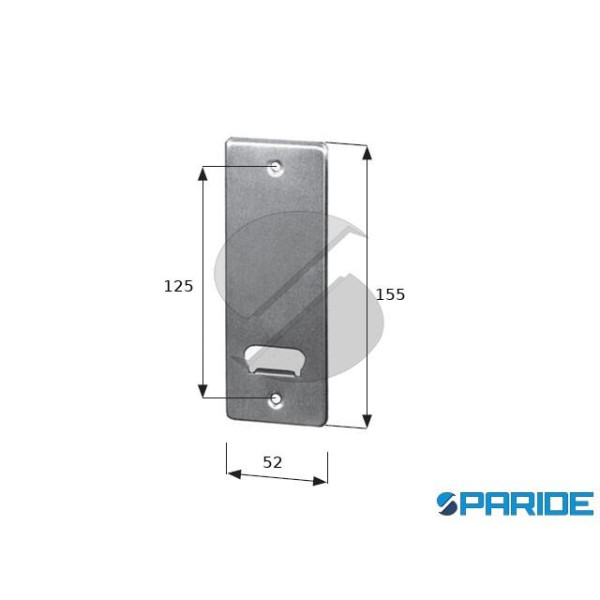 PLACCA AVVOLGITORE INTERASSE 125 MM L 52 MM TAPPAR...
