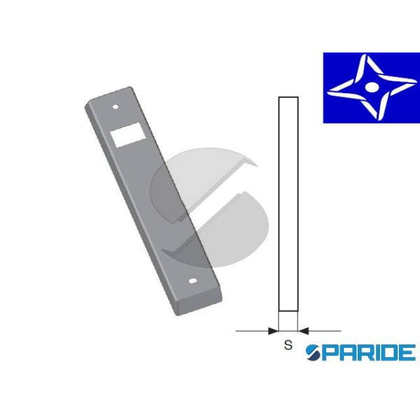 PLACCA PER AVVOLGITORE JOLLY I 165 MM ARGENTO